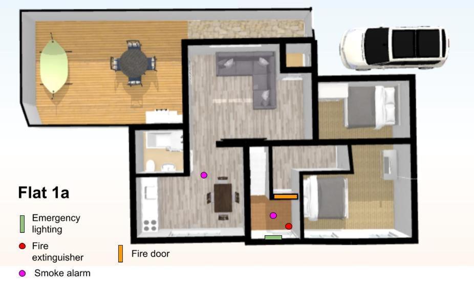Private Deck With Newly Refurbished Flat Attached! Lägenhet Cirencester Exteriör bild